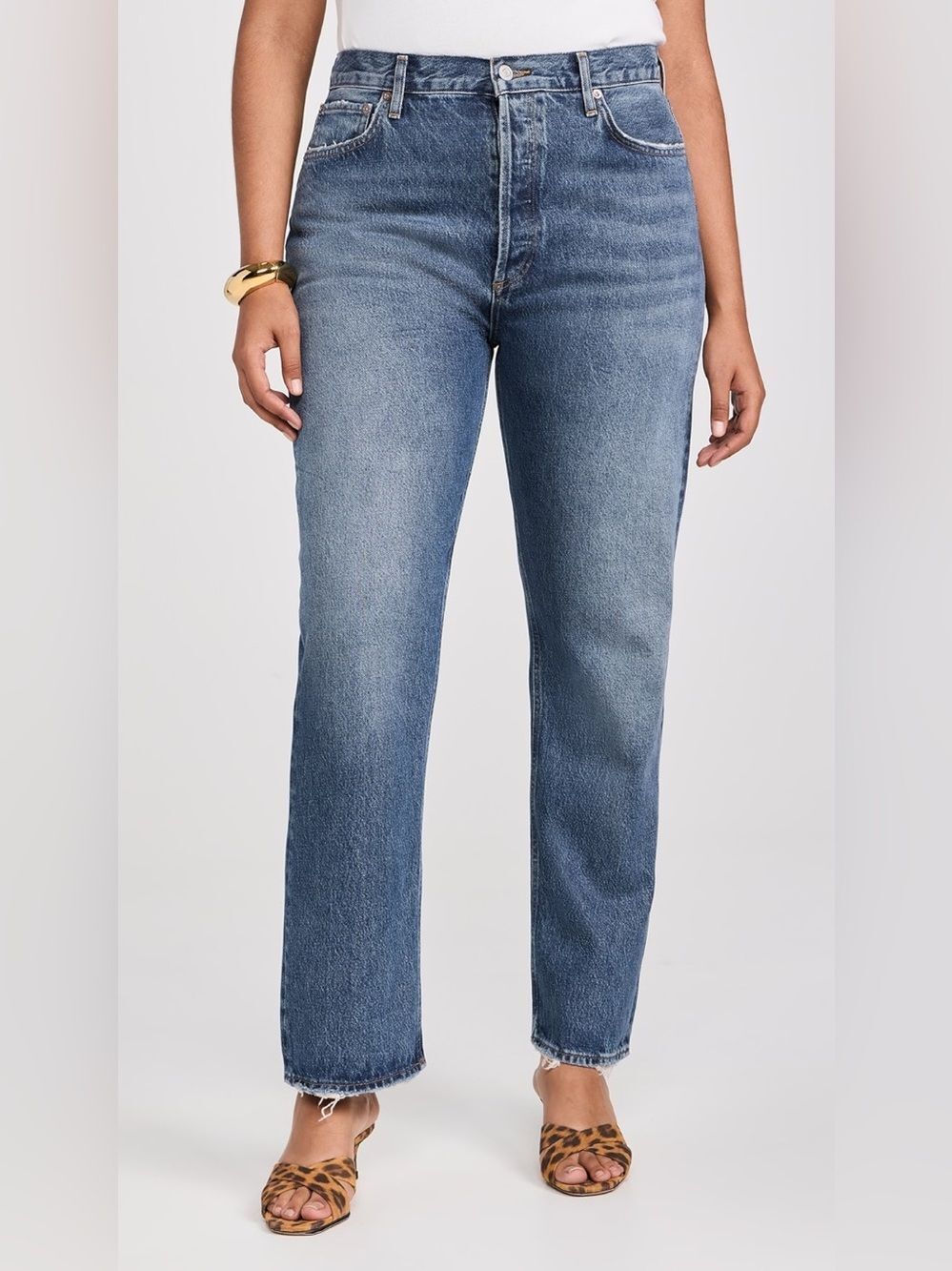 Agolde Medium Blue High-Rise Straight Woman’s Jeans US 28